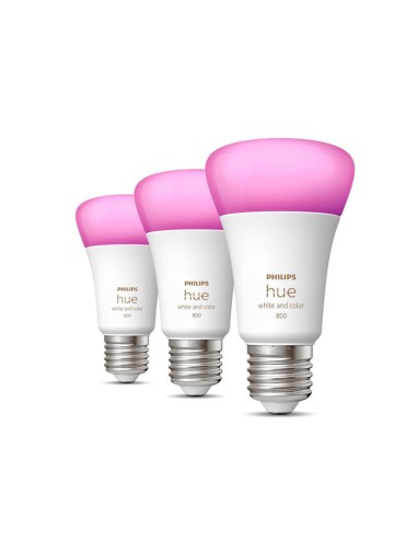 Philips Hue White And Color Ambiance Bombilla Led Forma: A60 E27 9 W (equivalente 60 W) Clase F 16 Millones De Colores/luz Bl...