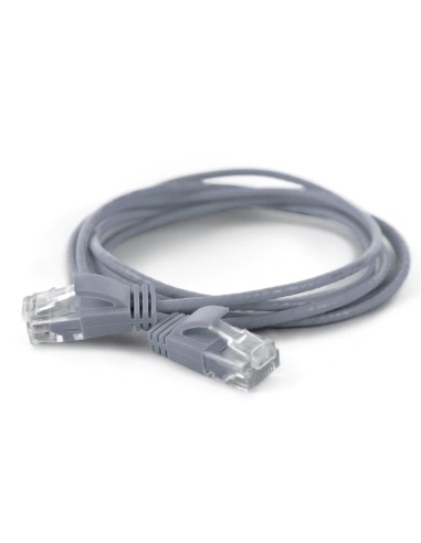 Wantecwire Utp, Cable Extra Fino Cat6a, D   2,8 Mm, Gris, Longitud 0,10 M