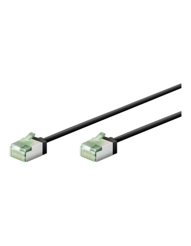 Goobay 74350 Ultra-flexible Cat 8.1 Patch Cable, Slim, U Ftp, 0.15 M, Black