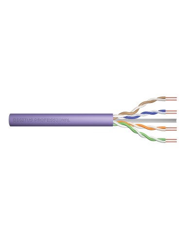 Digitus Cable De Red Cat.6 U/utp Dca Solid Wire Awg 23/1 Lsoh 500m Violet Reel