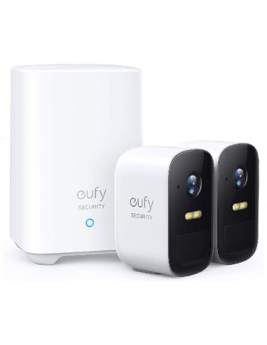 Pack 2 Cámaras De Videovigilancia Eufy Eufycam 2c 135 Visión Nocturna Control Desde App