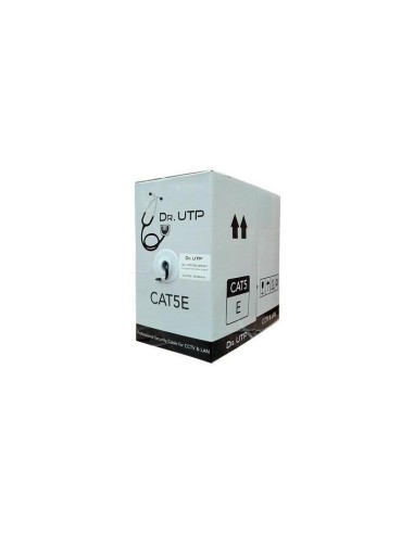 Drutp Utpcat5e-305-ext Bobina 305mts Cable Utp Cat5e Para Exteriores 0.50mm Cubierta Pe Negra