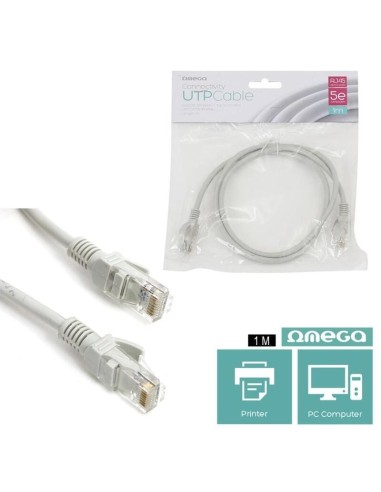 Omega Latiguillo Lan Utp Cat5e Rj45 1m