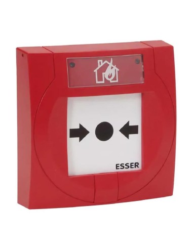 Esser 804971 Pulsador De Alarma Iq8 Analógico Compacto Con Cristal De Rotura