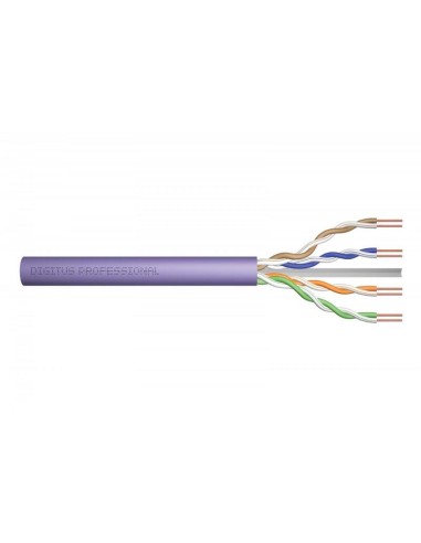 Digitus Cable De Red Cat.6 U/utp Dca Solid Wire Awg 23/1 Lsoh 100m Violet