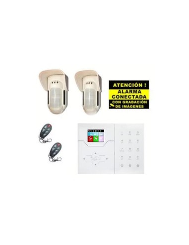 Kit De Alarma Bysecur Ip / Gsm. Central + 2 Volumétricos De Exterior + 2 Mandos