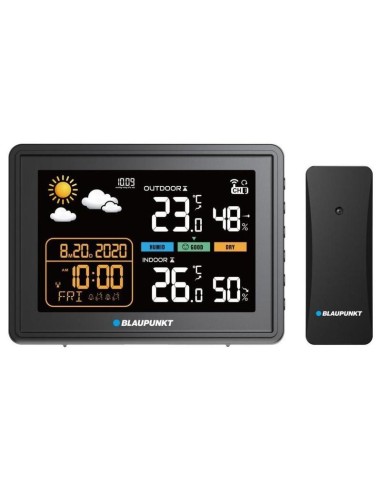 Estación Meteorológica Con Sensor Exterior Blaupunkt Ws30bk