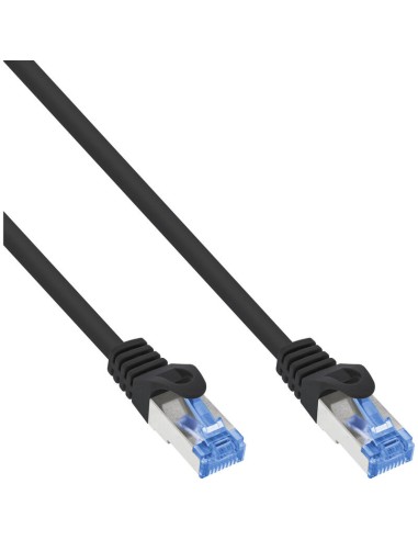 Inline® Patch Cable, Cat.6a, S/ftp, Tpe (lszh), Cca, Negro, 3m