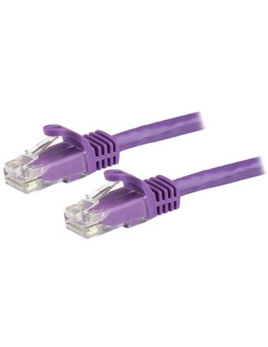 Startech.com Cable De 1,5m Cat6 Ethernet De Red Púrpura - Rj45 Sin Enganches - 24awg, 1,5 M, Cat6, U/utp (utp), Rj-45, Rj-45...