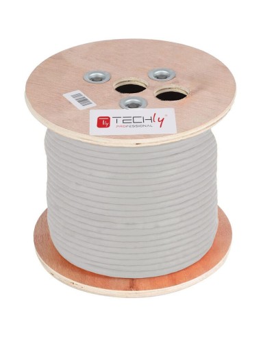 Cable De Red Techly S Ftp Hank Cat.6a Copper 305m Flexible Pimf Grey