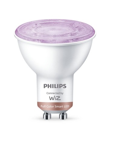 Philips Bombilla De Foco Led Forma: Par16 Gu10 4.7 W (equivalente 50 W) Clase F Rgb Claro 2200-6500 K (paquete De 3)