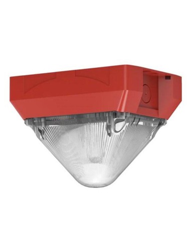 Notifier Py-x-m-10-cl Flash Piramidal Grande Con Lente Transparente En54/23