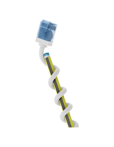 Cable Goobay Cat.6a Ultraflexible Delgado, U/utp Blanco, 0,5 Metros, Conector Extracorto 74285