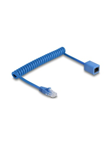 Delock Rj45spiralcable Mecker Zu Hchse Cat.6utp 0,45-0,75m