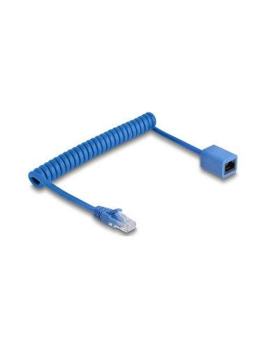 Cable Delock Rj45 Spiral Mecker Zu Hchse Cat.6 Utp 0,6-1,2m