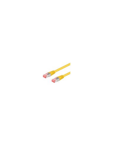 Cable Goobay Cat.6a S/ftp Pimf Amarillo, 1 Metro, Doble Blindaje 93679